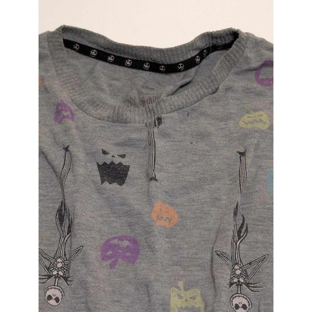 Disney Nightmare Before Christmas Jack Skellington Sleep Shirt Grey 2X LZ41910GD - Picture 3 of 6
